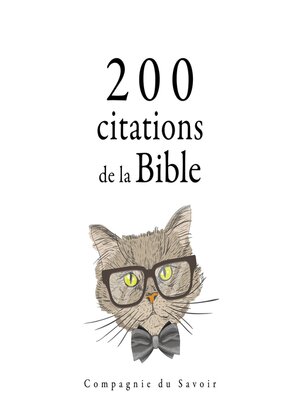 cover image of 200 citations de la Bible